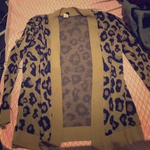Cheetah print sweater
